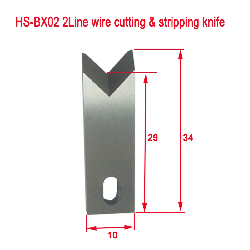 Wire Stripper THS BX02D 2Line Automatic Computer Cable Peeling Cutting Machine Blade Cutter V-shape High Speed Steel Knife