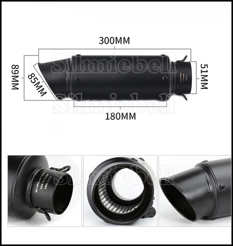 CBR500 Motorcycle Exhaust Muffler slip on Escape moto Modified Middle Link Mid Pipe For Honda CBR500R CB500X CB500F 2013- 2019