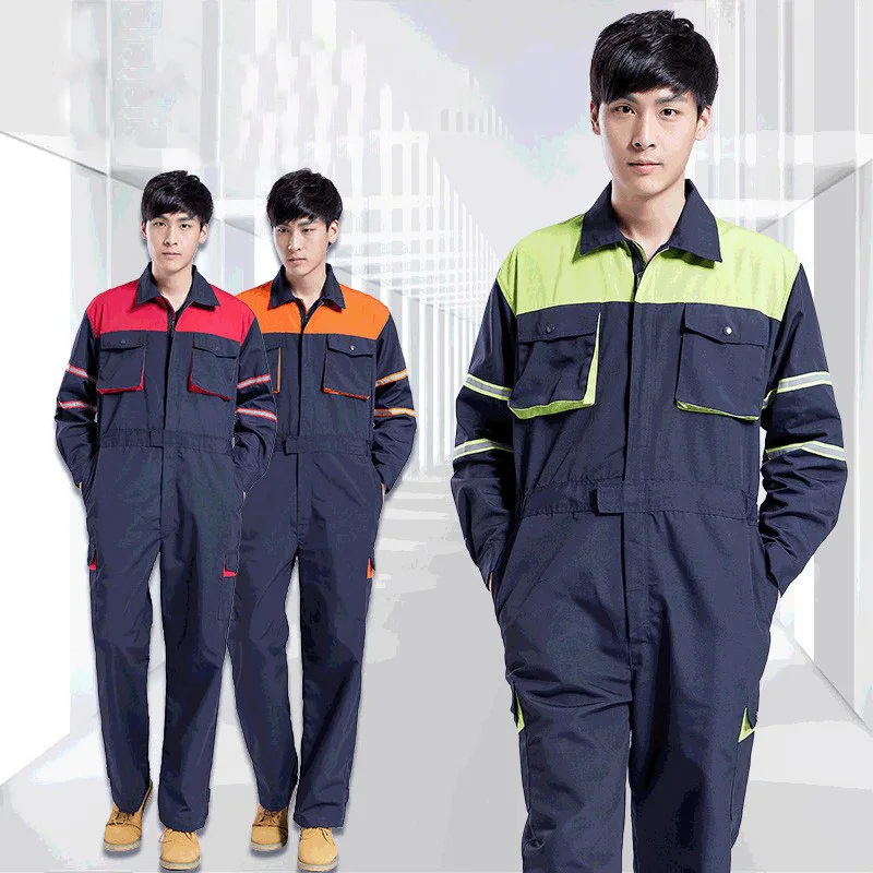 Factory Workshop Uniforms Repairmen Service Working Clothing long sleeves Siamese Engineering Clothes Labor Machinery Overalls