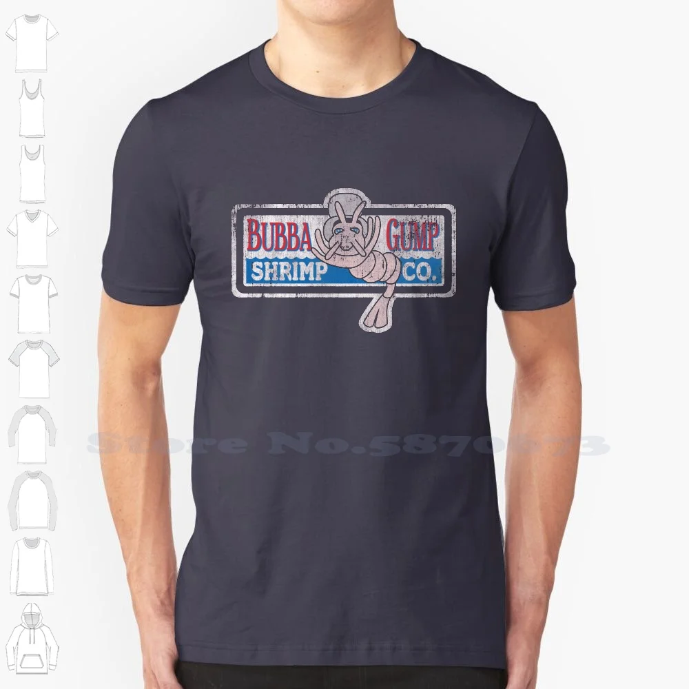 Forrest Gump Bubbas Shrimp Co 100% Cotton T-Shirt Tom Hanks Forrest Gump Fan Art Jenny Bubbagump Bubba Gump Shrimp Co