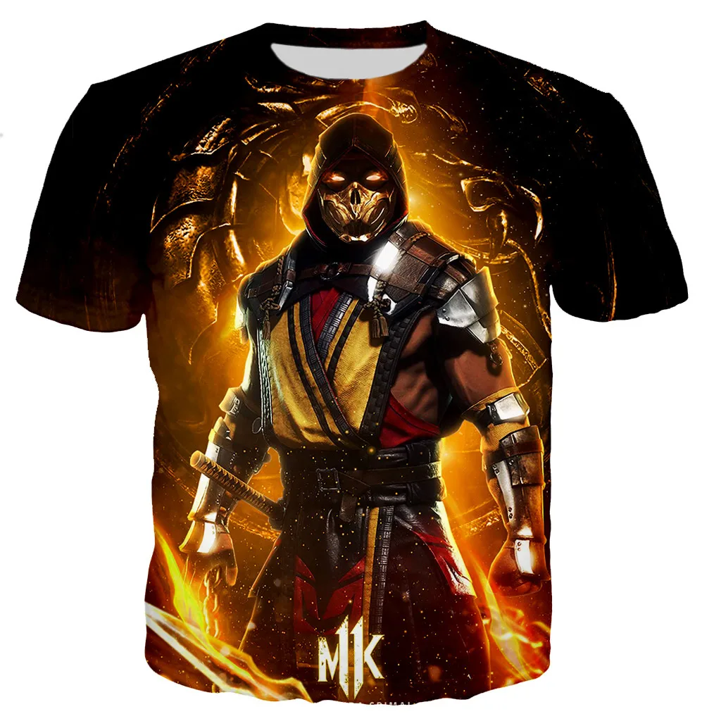 New Mortal Kombat 11 3D Print T-Shirts Game Streetwear Men Women Fashion Short Sleeve O-Neck T Shirt Kids Tees Tops Man Clothing