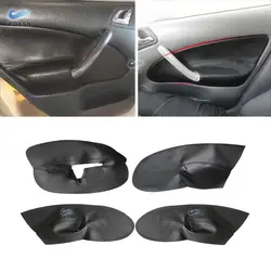 LHD For Skoda Octavia A4 MK1 1998 1999 2000 2001 2002 2003 2004 2005 2006 Microfiber Leather Car Door Armrest Panel Cover Trim