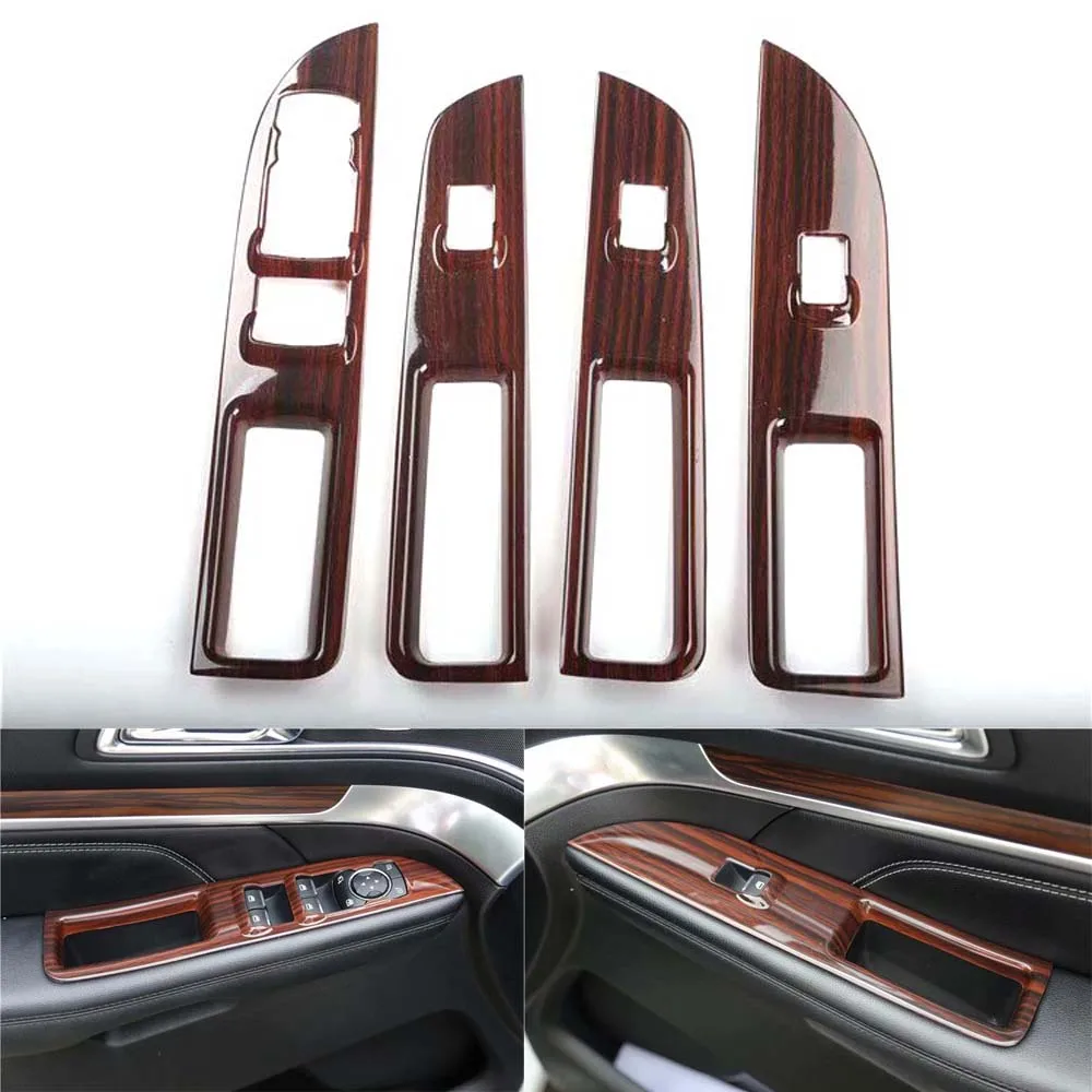 For Ford Explorer 2016 2017 2018 Car Interior Decoration Trim Styling ABS Car Styling Moldings 9Pcs/set