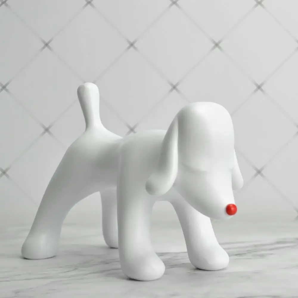 Yoshitomo Nara Standing Dreaming Dog Animal Sulpture Resin Table Piece Home Decoration House Decor