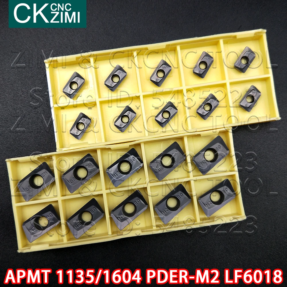 APMT1135PDER-M2 LF6018 APMT1604PDER-M2 LF6018 CNCคาร์ไบด์แทรกเครื่องกลึงโลหะเครื่องจักรกลเครื่องมือAPMTสำหรับสแตนเลส