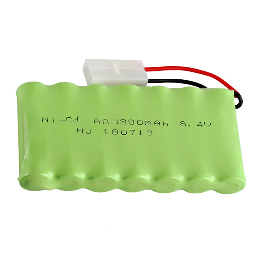 8.4v 1800mah Ni-Cd Battery For Rc Toy Car Boat Gun Trucks Trains Tank Rc Toy Model Battery Aa Ni-Cd 8.4v 1800mah Batteries Pack