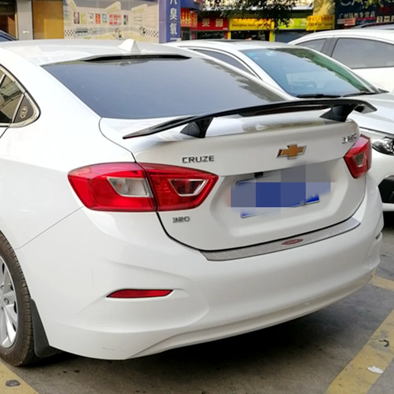 ABS material primer color with brake light LED sedan sedan universal rear spoiler for Chevrolet Cruze spoiler 2009-2018