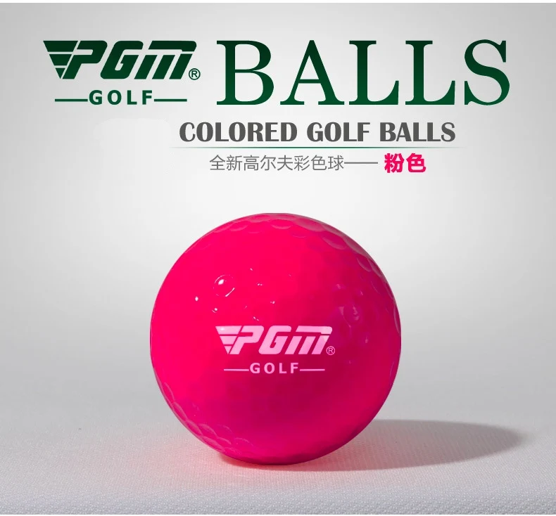 PGM Colored GOLF Balls 42mm Two-tier Game ball Golf practice ball 75% Q014 Wholesale