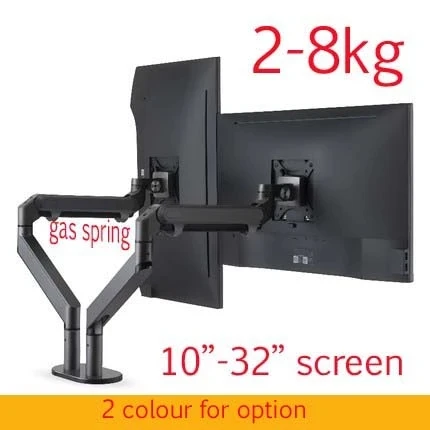 Imagem -02 - Suporte de Mesa para Monitor de a 8kg Regulador de Altura e Inclinação de Lcd