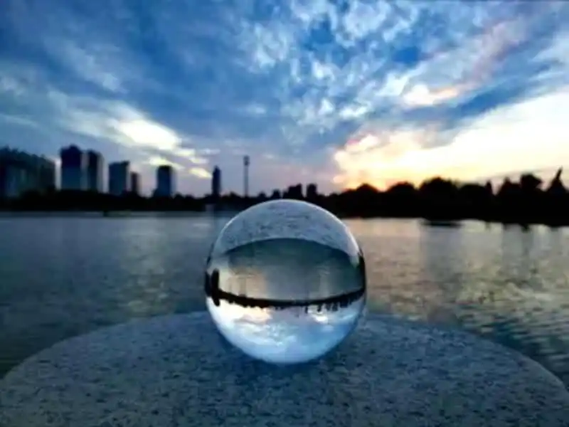 50mm Crystal Ball Large Transparent Crystal Ball Lucky Rainbow Photo Crystal Ball