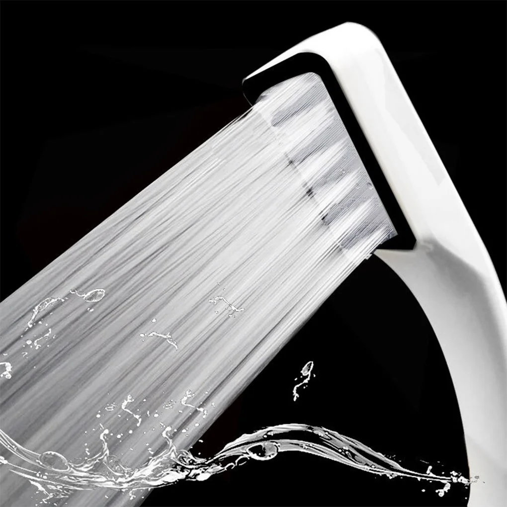 

300 Hole Boosting Shower Head White Pressurized Shower Head Water ABS Sprayer Saving Pressure Filter Nozzle Bathroom Accessories