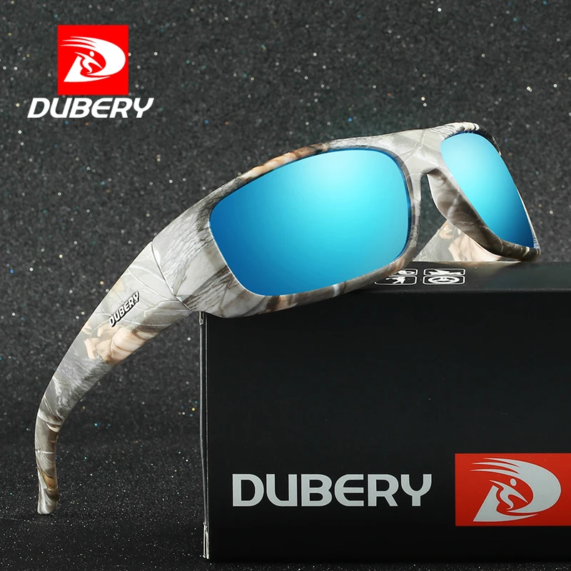 DUBERY Brand Design Men\'s Glasses Polarized Night Vision Sunglasses Men\'s Retro Male Sun Glass For Men UV400 Shades 1418