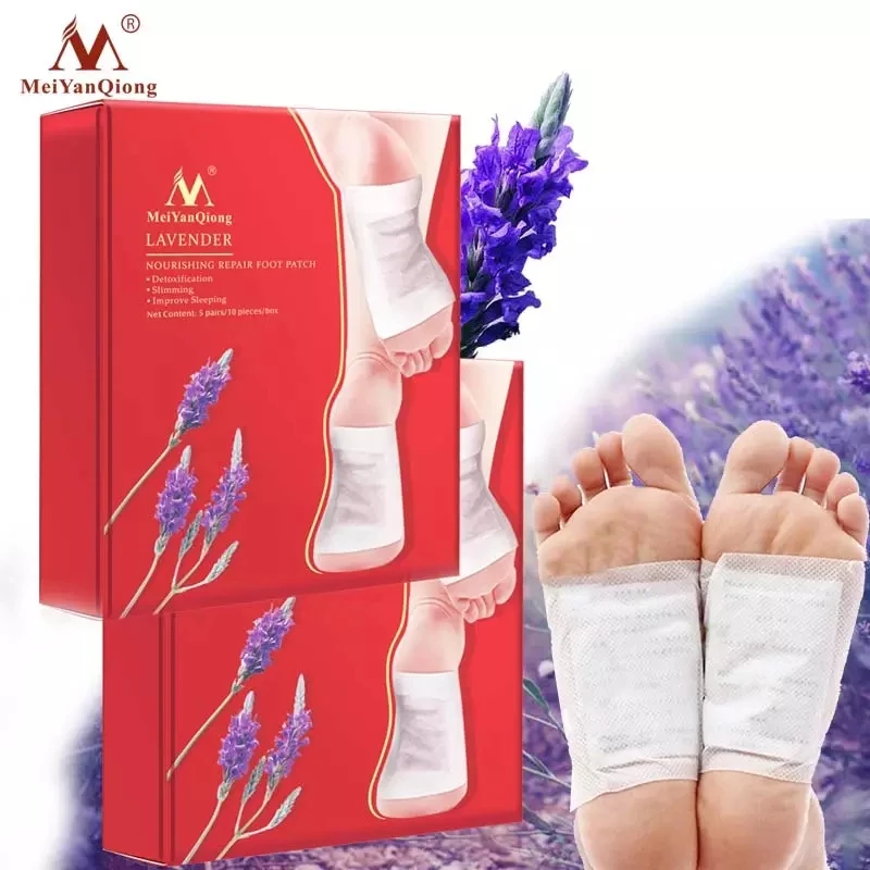 

3Boxes Lavender Detox Foot Patches Pads Slimming Body Nourishing Repair Foot Patch Improve Sleep Slimming Patch Loss Weight Care