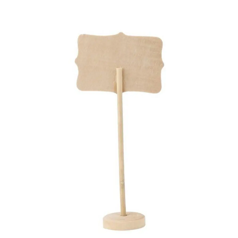 Pizarra de madera para escribir información, Mini tablón de anuncios para mensajes, decoración de fiesta de boda, 10 unidades