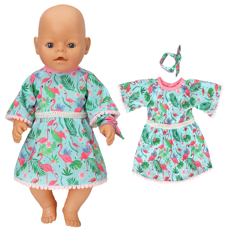 Pajama Overall for 45cm 43cm Baby New Born Doll Clothes Children Girl Toys Outfits