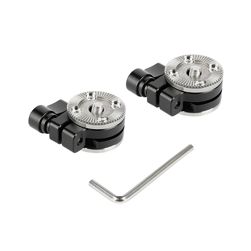 CAMVATE 2PCS Standar ARRI Rosette (M6 Thread) dua Sisi Baut Mount untuk DSLR Kamera Bahu Rig / EVF Mount Lampiran