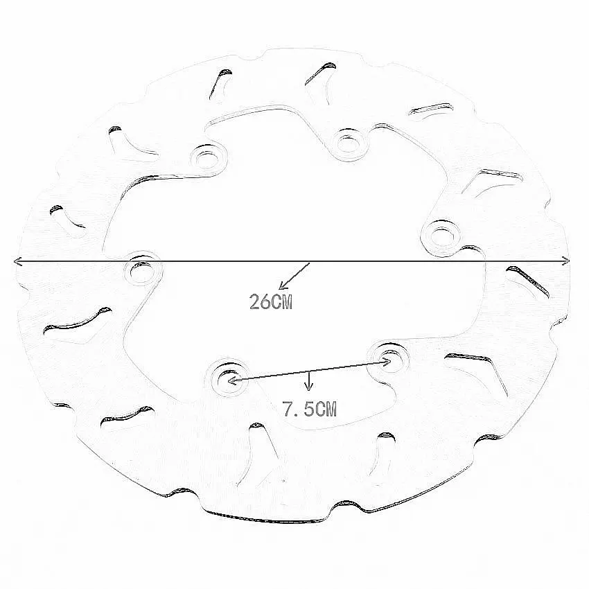 Motorcycle front Brake disc For Suzuki AN250 Burgman 1998-2002 AN400 1999-2002 59221-14F00 For Kawasaki SC250 A1 Epsilon 250