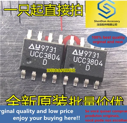 

10pcs only orginal new UCC3804D current mode PWM control IC chip SOP8 patch power supply integrated block