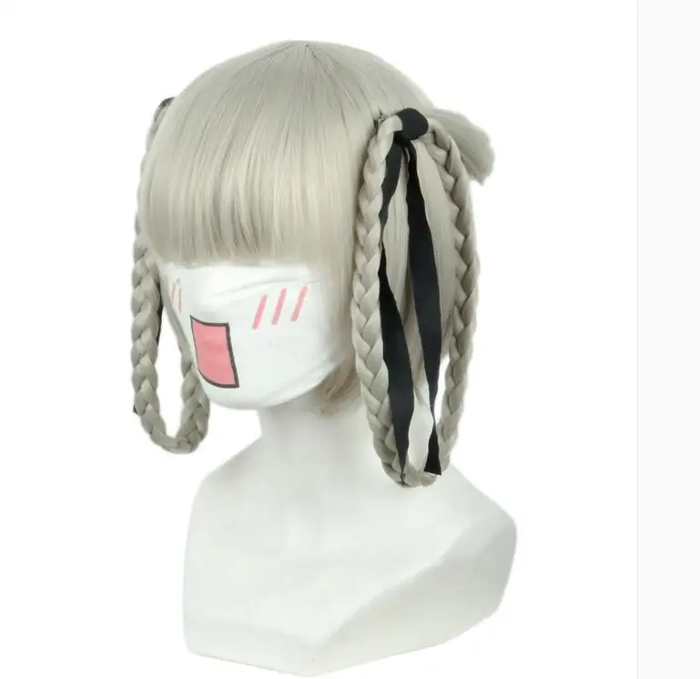 Peruca sintética Cosplay Anime para Mulheres, Kakegurui, Jogador Compulsivo, Momobami, Kirari, Traje, Drama, Festa de Halloween, Perucas de cabelo sintético