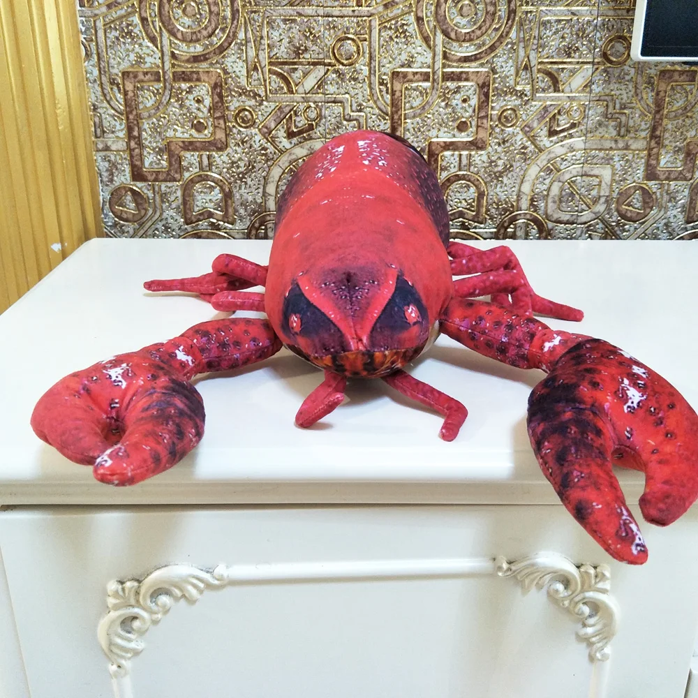 

Children Plush Toy Simulation Red Big Lobster Doll Kids Stuffed Birthday Christmas Gifts