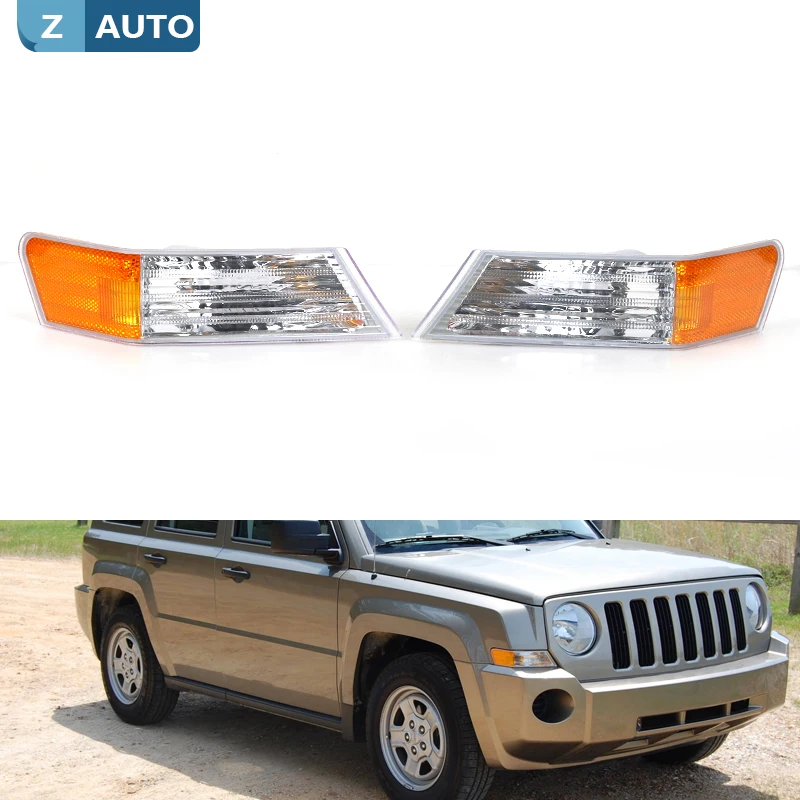 For Jeep Patriot 2007-2014 Car Front Parking Turn Signal Light Lamp Indicator Light No Bulb 68004181AB 68004180AB