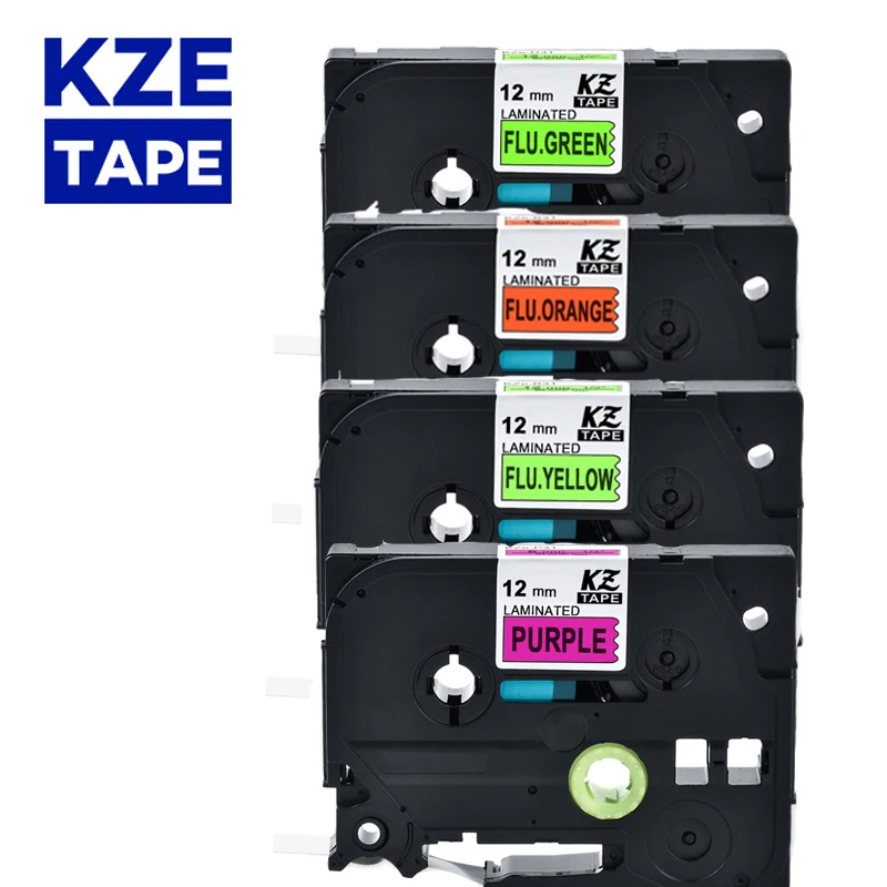 2pcs 12mm למינציה תווית קלטת קלטת מחסנית תווית tz B31 Tze-C31 צה D31 TZ-P31 תואם עבור P-מגע PT להוסיף אח