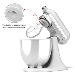 5-Quart Flex Edge Beater for KitchenAid KA-5L Bowl-lift Stand Mixers, Plastic Flat Beater Paddle with Silicone Edges