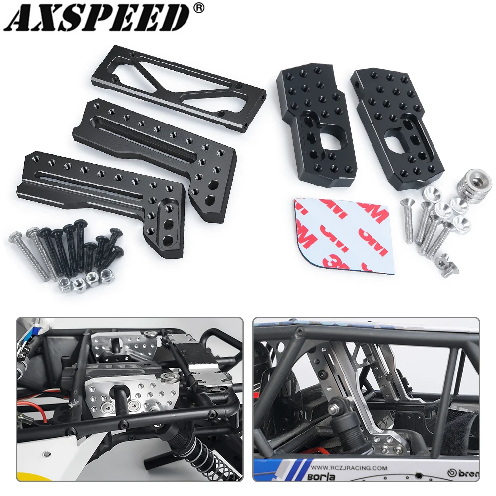 

AXSPEED Metal Shock Absorber Mount Front and Rear Shock Damper Towers Mount for 1/10 RC Crawler Axial Wraith 90018 Upgrade Parts