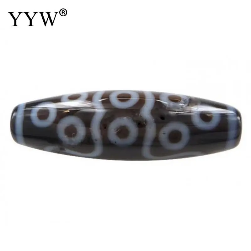 Natural Tibetan Agate Dzi Beads Oval Thirteen Eyed Buddhist 38x12mm Jewelry Making DIY Necklace Bracelet Tibetan Dzi Bead Gift