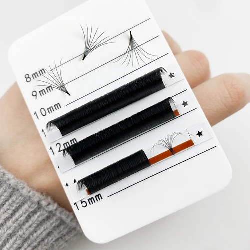 Imagen 2 del producto Abonnie-pestañas fáciles de 0,03-0,10mm, ventiladores de Mega volumen, 8-25mm, floración automática, maquillaje de pestañas de floración rápida