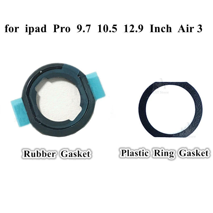 5Pcs / Lot Home Button Rubber Gasket Plastic Ring for Ipad Pro 9.7 10.5 2017 12.9 Inch 1st 2nd Gen Air 3 2019 Replacement Parts