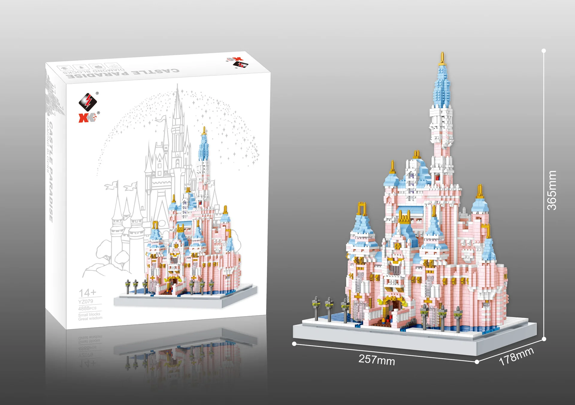 4888 pezzi fai da te casa modulare modello 3D Mini blocchi mattoni principessa castello casa Puzzle giocattolo educativo per bambini ragazze bambino