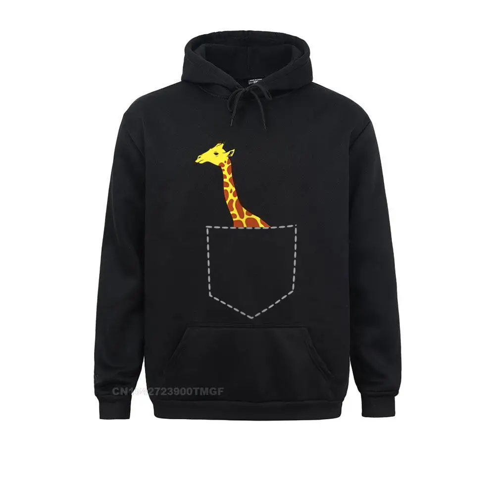 Personalized Womens Giraffe In Pocket Cool Tall Giraffe Tall Animal Giraffe Streetwear Hoodie Autumn Hoodies Funky Sportswears