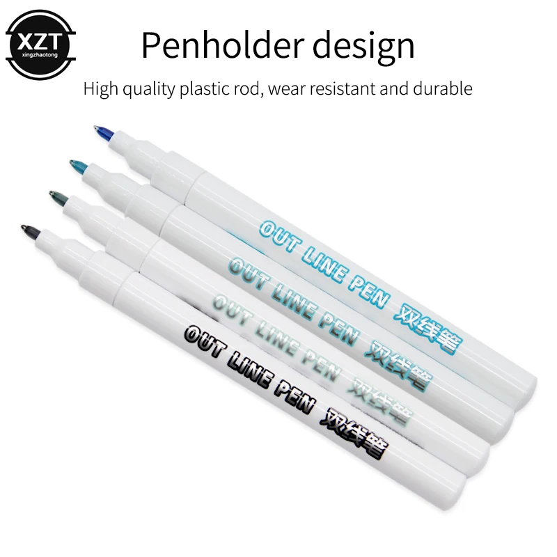 خطوط مزدوجة الفن علامات القلم خارج خط القلم سكرابوكينغ أقلام غرامة اينر ماركر فينلينر الخط حروف قلم رسم اللون