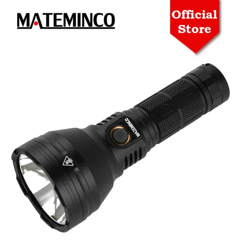 MATEMINCO MT35 Mini Luminus SST40 2400lm 875m rodzaj USB C akumulatorowa lampa LED latarka latarnia do samoobrony daleki zasięg rzut