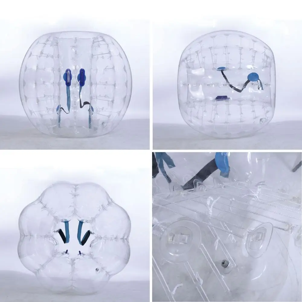 PVC 팽창식 버블 축구 Zorb 축구공, 성인 가족 야외 게임 공, 스포츠 장난감, 1.5m 범퍼 볼, 0.8mm