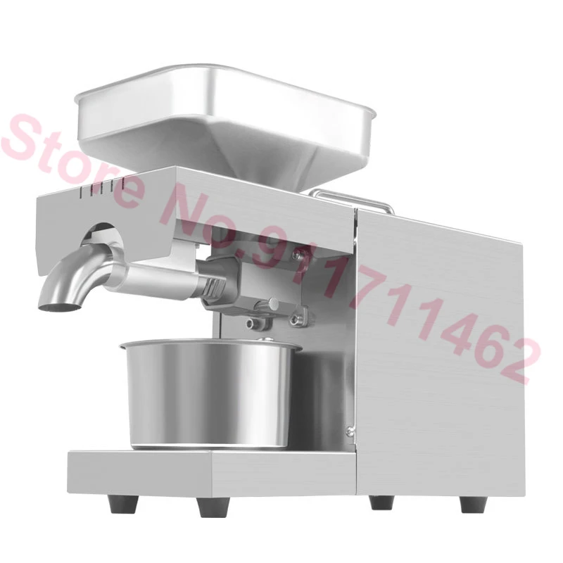 750W Automatic High Extraction Rate Oil Presser Stainless Steel Oil Press Machine Oil Extractor for Cold/Hot Squeeze