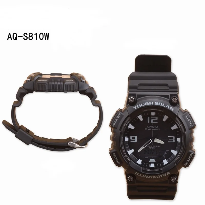 18mm Watch Strap for Casio G-shock AQ-S800/AQ-S810W SGW-300H SGW-400H HDC-700 MRW-200H AE-1000W AE-1200 Silicone Watchband