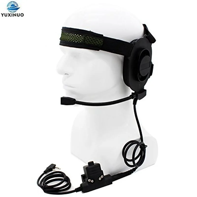 Tactical Bowman Elite ii Fone de Ouvido Fone de Ouvido Estilo U94 Ptt Pinos Apto para Kenwood Tk3107 Baofeng Uv5r Uv82 Hd01