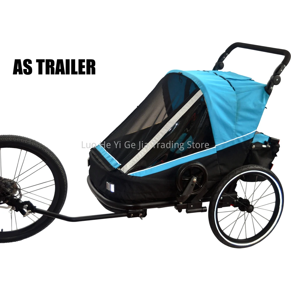 3 in 1 rimorchio per bici per bambini passeggino gemellare bambino Jogger rosso, 3 colori disponibili