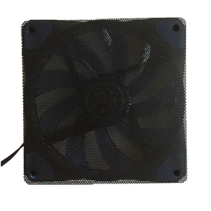 2pcs Washable 12cm Dust Filter Cover For Desktop Fan Cooling Protector PVC Black Dustproof Covers Computer Case Accessories