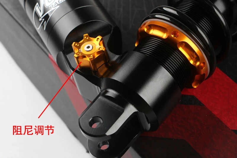 Motorcycle Inverted Rear Shock Absorber/damper/suspension 325mm Eye To Eye Rebound Damping Adjustable For Yamaha Scooter Modify