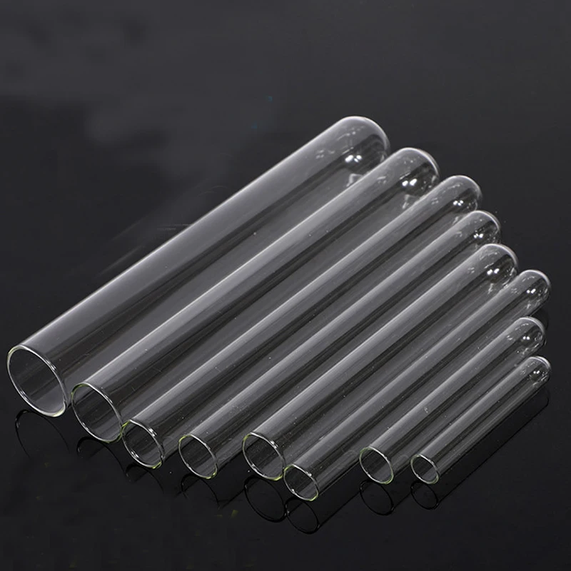 50 pieces/lot 15*150mm lab Glass Test Tube Thickened Transpatent Glass tube Laboratory Supplies