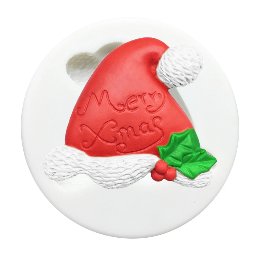 Christmas Hat Stocking Silicone Sugarcraft Mold Resin Tools Cupcake Baking Mould Fondant Cake Decorating Tools