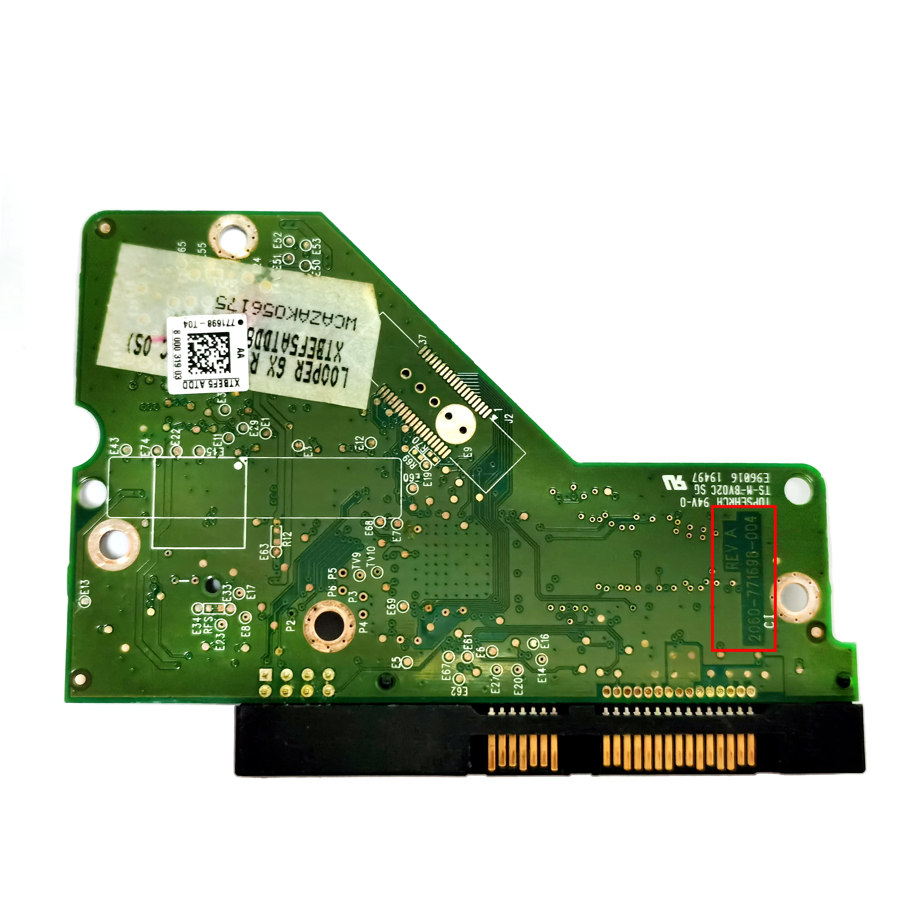 Originale di 100% Buona prova PCB della scheda logica 2060-771698-002(004) REV A/P1/P2 per WD 3.5 SATA riparazione del disco rigido dati recuperare