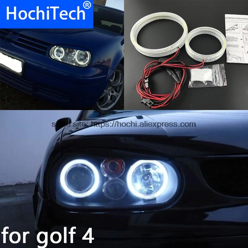 

Excellent SMD 5050 LED white headlight halo angel demon eyes kit for Volkswagen VW Golf Mk4 1998 1999 2000 2001 2002 2003 2004