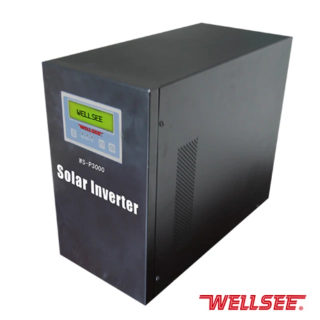 WELLSEE-inversor de sistema de energía solar fuera de la red, 24V, 48V, CC a 220C, CA, 4000W, sistema de potencia inteligente híbrido, inversor de onda sinusoidal pura