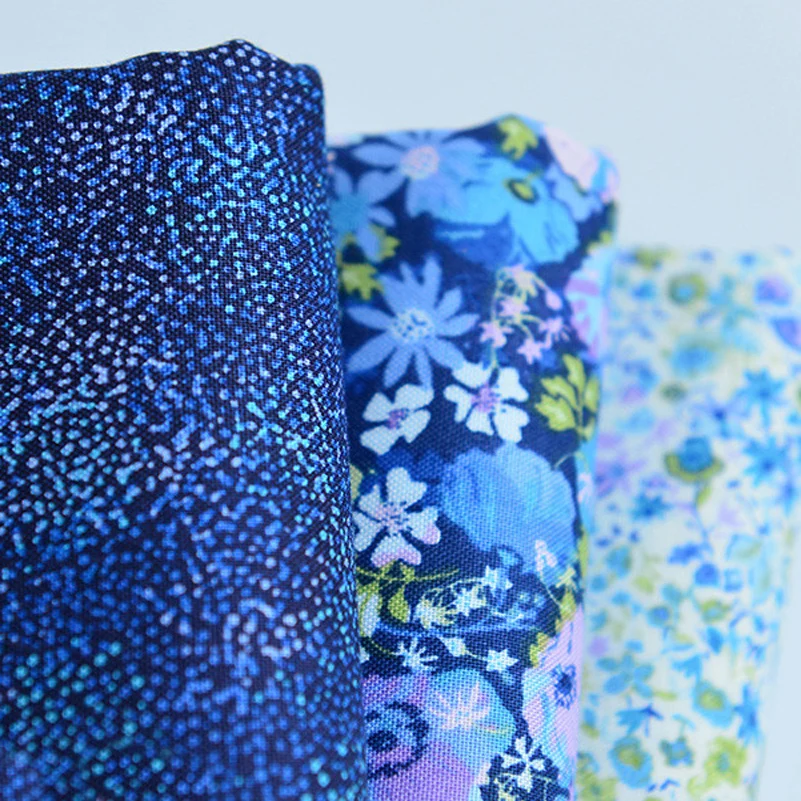 Floral Liberty 100% Cotton Muslin Fabric For Sewing Bags Interior Decoration  Tops Dresses Shirts Per Meters