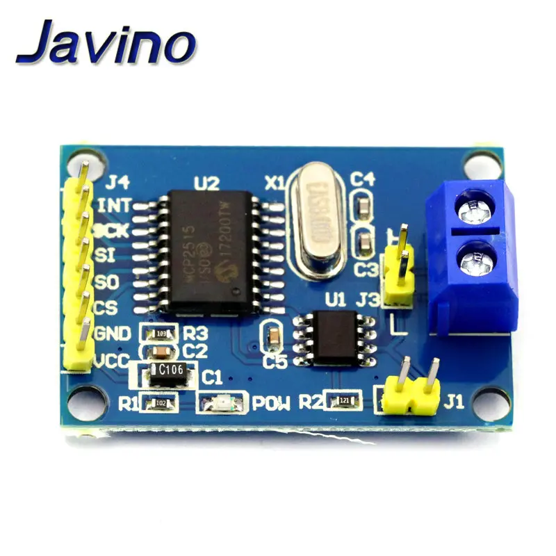 MCP2515 CAN Bus Driver Module Board TJA1050 Receiver SPI For 51 MCU ARM Controller Interface For Arduino Electronic DIY Kit