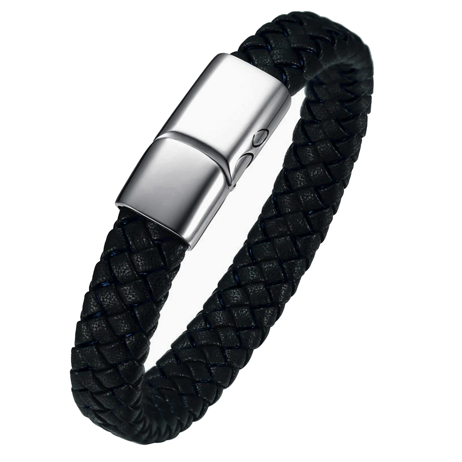 Cremation Memorial Urn Bracelet Made of Genuine Leather, Stainless Steel Cremation Bangle Keepsake Urn Bracelet for Ashes